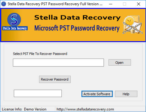 Outlook Password Recovery screenshot